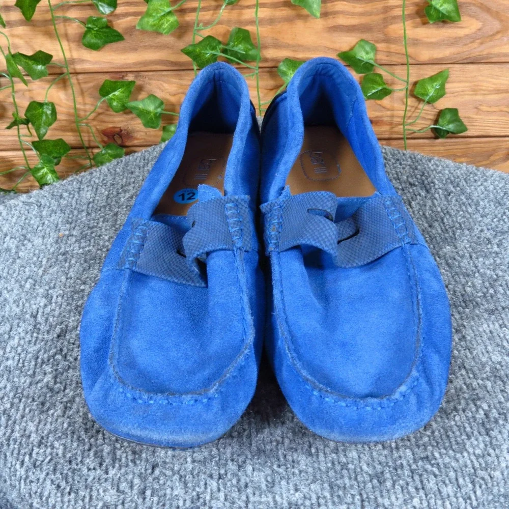 Bar III Max Men Driving Moccasins Blue Suede Slip-On Casual Shoes Size 12 Medium